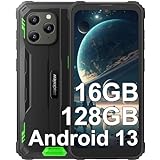 Blackview BV5300 Plus Outdoor Handy Ohne Vertrag Android 13 Outdoor Smartphone 16GB RAM 128GB ROM (1TB Erweiterbar) Outdoor Handy 6.1' HD+ 6580mAh,13MP+5MP, 4G Dual SIM, IP68/IP69K/OTG/GPS/Face ID
