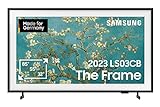 Samsung QLED 4K The Frame 32 Zoll Fernseher (GQ32LS03CBUXZG, Deutsches Modell), mattes Display, austauschbare Rahmen, Art Mode, Smart TV [2023]