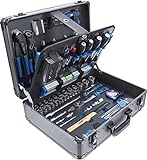 BGS 15501 | Werkzeugkoffer | 149-tlg. | Profi-Werkzeug | Alu-Koffer | gefüllt | abschließbar | Werkzeugkiste | Werkzeugbox