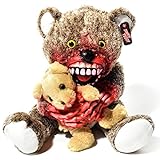 Zombie Teddy Original XXL 50cm Halloween Teddybär Horror-Bär Der Gruselige Kuschelbär für alle Splatter & Horror Fans (Kannibale)