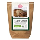 Bio Keto Lower Carb Brot Backmischung - Eiweiß-Brot-Alternative vegan kohlenhydratarmes Proteinbrot auch für Brotbackautomat Bake with Love (1er Pack)