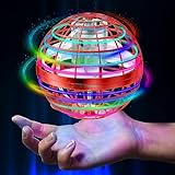 Hover Fliegender Ball, 2024 Fliegender Ball, Magic Spinner Boomerang, 360° Magic Spinner Ball Rgb Licht Hover Ball, Mini Drohne Für Kinder Spielzeug Für Jungen Mädchen Indoor Outdoor Pro (Rot)