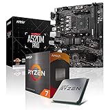 Memory PC Aufrüst-Kit Bundle AMD Ryzen 7 5800X 8X 3.8 GHz, 32 GB DDR4, A520M-A Pro, komplett fertig montiert inkl. Bios Update und g
