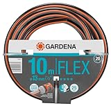 Gardena Comfort FLEX Schlauch 13 mm (1/2 Zoll), 10 m: Formstabiler, flexibler Gartenschlauch mit Power-Grip-Profil, aus hochwertigem Spiralgewebe, 25 bar Berstdruck, ohne Systemteile (18030-20)
