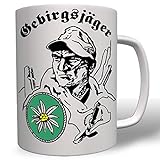 Gebirgsjäger Abzeichen Bundeswehr Edelweiß Tasse #16759