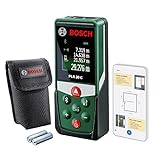 Bosch Laserentfernungsmesser PLR 30 C (Distanz bis 30m präzise messen, Bluetooth-Konnektivität, Messfunktionen)