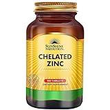 Sunshine Nutrition, Chelated Zinc (Zinkglycinat), 22mg, hochdosiert, 100 Tabletten, hochdosiert, Laborgeprüft, Sojafrei, Glutenfrei, Ohne Gentechnik