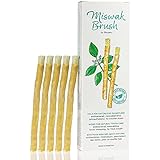 BLISSANY Miswak Brush - Natürliches Zahnputzholz für strahlend Weiße Zähne - Vegan und Umweltfreundlich - 5er Pack