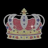 SUPERDANT King Crown Strass T Shirt Kristall Wärmeübertragungs Hotfix Strass Bling DIY Aufkleber Zum Aufbügeln Für Kleidung Tasche Jeans Geburtstagsgeschenk
