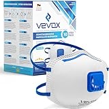 VEVOX® FFP2 Atemschutzmasken - Im 5er Set - mit Komfort Plus Abdichtung - Staubschutzmaske FFP2 mit Ventil - Für den zuverlässigsten S
