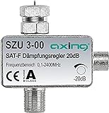 Axing SZU 3-00 SAT-Dämpfungsregler F-Anschluss (0,5-20 dB), 1 Stück SAT-Dämpfungsreg