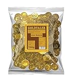 Goldtaler aus Schokolade 200 Stück I ideal für Schatzsuchen, Kindergeburtstage oder als Mitgebsel I Euromünzen als Wurfmaterial für Karneval und Fasching