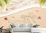 3D Fototapete Fototapete Abstrakte Einfachheit Sunny Beach Seaside Wanddekoration fototapete 3d Tapete effekt Vlies wandbild Schlafzimmer-250cm×170
