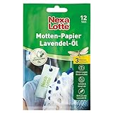 Nexa Lotte Motten-Papier Lavendel-Öl, schützt Kleider effektiv bis zu 6 Monate vor Kleidermotten, 1x12 S