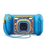 VTech Kidizoom Fun Blau, Digitalkamera für Kinder mit Display, Videos, Trucages, Spezialeffekte, Kindersicherung – 3/10 Jahre – Version FR