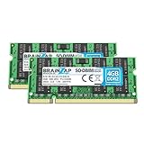 BRAINZAP 8GB (2X 4GB) DDR2 RAM SO-DIMM PC2-6400S 2Rx8 800 MHz 1.8V CL6 Notebook Laptop Arbeitssp