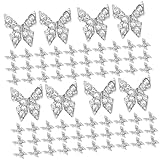 Healeved 80 Stk Butterfly-Nagelbohrer nägel set gehlnagelset Edelsteine ​​für Nägel Nageldekor für Dekor verschleißfester Schmetterlingsnagel Schmetterlingsdekor für Dekor Mode Juwel C