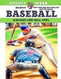 Baseball - Malbuch für Fans des nationalen Zeitvertreibs – Schläger-und-Ball-Sp