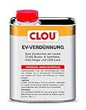 Clou EV-Verdünnung für Holz und Siegellack: Aromatenfrei, Löse- und Verdünnungsmittel, entfetten von Holzoberflächen, 750