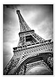 Eiffelturm PARIS III Poster von Melanie Viola Wandbilder für jeden Raum 50 x 70 cm Schwarz-Weiß Schwarz-Weiß Fotografie Wanddek
