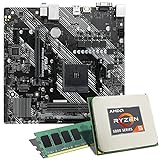 AMD Ryzen 5 5600G / ASUS Prime A520M-K Mainboard Bundle / 16GB | CSL PC Aufrüstkit | AMD Ryzen 5 5600G 6X 3900 MHz, 16GB DDR4-RAM, GigLAN, M.2 Port, USB 3.2 Gen1 | Aufrüstset | PC Tuning