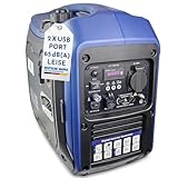 NTG Inverter Stromerzeuger Generator | 2800 W | leise nur 65 dB(A) | 2 x USB Port | 5l Tankvolumen l 4-Takt Motor | Benzin l Ölsensor & Eco-Modus l Tragegriff | Stromaggregat l Notstromaggreg