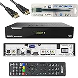 Kabelabel Edision Kabelreceiver Hybrid für digitales Kabelfernsehen inkl. HDMI Kabel Set: (6.DVB-C/T2/S2 (+LAN,WLAN,CA+CI))