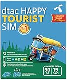 DTAC Local SIM für Thailand 30 GB mit voller Geschwindigkeit | vorausb