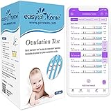 Easy@Home 25 Ovulationstest Kinderwunsch Fruchtbarkeitstest für Frauen Eisprung 25 mIU/ml, Zuverlässige Zyklus- und Fruchtbarkeit Überwachung mit Premom Ovulation APP, 25 LH T
