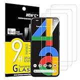 NEW'C 3 Stück, Panzer Schutz Glas für Google pixel 4a 4G, Frei von Kratzern, 9H Härte, HD Displayschutzfolie, 0.33mm Ultra-klar, Ultrabeständig