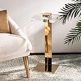 Safavieh Couture Home Mars Glam Brass Acrylic Drink Tab