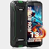 DOOGEE S41 MAX (2024) Rugged Smartphone Android 13 Smartphone Rugged 16 GB + 256 GB /1 TB, Akku 6300 mAh, 5,5 Zoll HD+ unzerstörbares Telefon, Kamera 13 MP+8 MP, IP68/69K/Dual SIM/NFC/OTG/GPS Grü