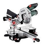 Metabo Kapp- und Gehrungssäge KGS 216 M – 613216000 – Mit Precision Cut Line, 216 mm Sägeblatt und Zugfunktion – 2 m Kabelläng