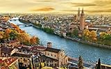Puzzle 1000 Teile Verona Italien Goldene Stadt.Png 75 * 50C