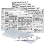 10x Blue Magic PVC Reparatur-Set Kleber und Flicken für Wasserbett, Pool, Planschbecken, Wasserb