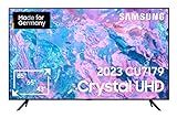 Samsung Crystal UHD CU7179 65 Zoll Fernseher (GU65CU7179UXZG, Deutsches Modell), PurColor, Crystal Prozessor 4K, Motion Xcelerator, Smart TV [2023], Schw