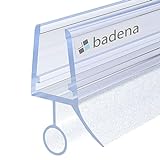Badena® Duschdichtung für 6mm 8mm Duschtüren 100cm I Duschtürdichtung Glastür I Duschkabinen Dichtung I Ersatzdichtung D