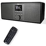 XORO DAB 700 IR - WLAN Internet Radio mit UKW und DAB+, Spotify Connect, Bluetooth, USB Mediaplayer, 2x10 Watt Stereo-Lautsprecher, Weckfunktion, Farbdisplay