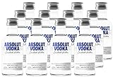Absolut Vodka Original Miniatur 12er Pack – Der schwedische Klassiker in 12 kleinen Flaschen – Ideal für unterwegs – 12 x 50
