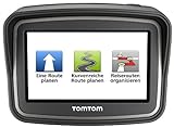 TomTom Rider Europe Premium Pack (V4) Motorradnavigationsgerät (10,9 cm (4,3 Zoll) Display, Free Lifetime Maps, Europa 45, bluetooth, kurvenreiche Strecke, Tyre Pro) schw