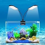 WEAVERBIRD LED Aquarium Beleuchtung X7 Gemini Clip-on Fisch Tank Licht 15W 32 LED Lampe Weiß Aquarium Gepflanzt Clip Lamp