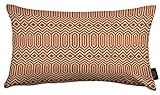 McAlister Textiles Colorado | Kissenbezug für Kissen in Terracotta Orange | 30 x 50 cm | Gewobenes geometrisches Jacquard Muster | Ethno-Design Deko Kissenhülle für Sofa, C