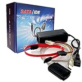 IDE SATA Adapter 2,5' 3,5' USB Kabel für Festplatten CD DVD SSD mit Kabel und Netzteil AIS 2420