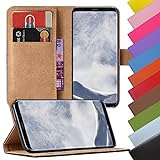 Eximmobile - Book Case Handyhülle für Samsung Galaxy S4 Active in Weiss mit Kartenfächer Schutzhülle aus Kunstleder Handytasche als Flip Case Cover Handy Tasche Etui Hü