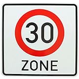 Original Verkehrszeichen 274.1 30 Zone Geburtstagsgeschenk Zonenschild Straßenschild Schilder Verkehrsschilder Straßenschilder Hinweisschild RA1