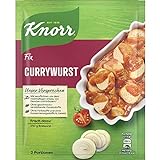 Knorr Fix Würzmischung Currywurst für eine würzige Bratwurst ohne geschmacksverstärkende Zusatzstoffe und Farbstoffe 36 g 1 Stück