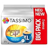 Tassimo Kapseln Morning Café XL Mild & Smooth, 105 Kaffeekapseln, 5er Pack, 5 x 21 Getränk