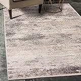 Carpeto Rugs Abstraktes Vintage Designer Teppich - Kurzflor - Weich Teppich für Wohnzimmer, Schlafzimmer, Esszimmer - ÖKO-TEX Wohnzimmerteppich - Teppiche - Beige Grau - 120 x 170