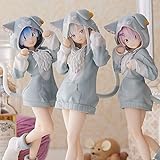 NUTSLY Anime Figure Re: Zero Ram＆Rem＆Emilia Cute Characters Toy Doll Loli Model Statue Decoration 15cm/5.9inch (3Pcs)