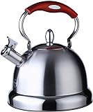 3 Liter Edelstahl, schnell kochend, für Küche, Zuhause, Tee, Heißgetränk, Camping, Angeln, für Gas, Elektro, Halogen, Keramik-Kochfeld, DF